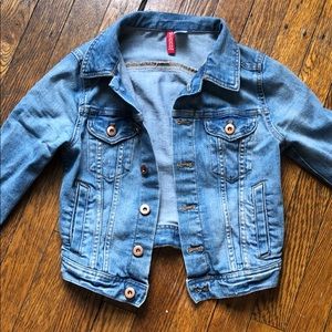 Cropped jean jacket